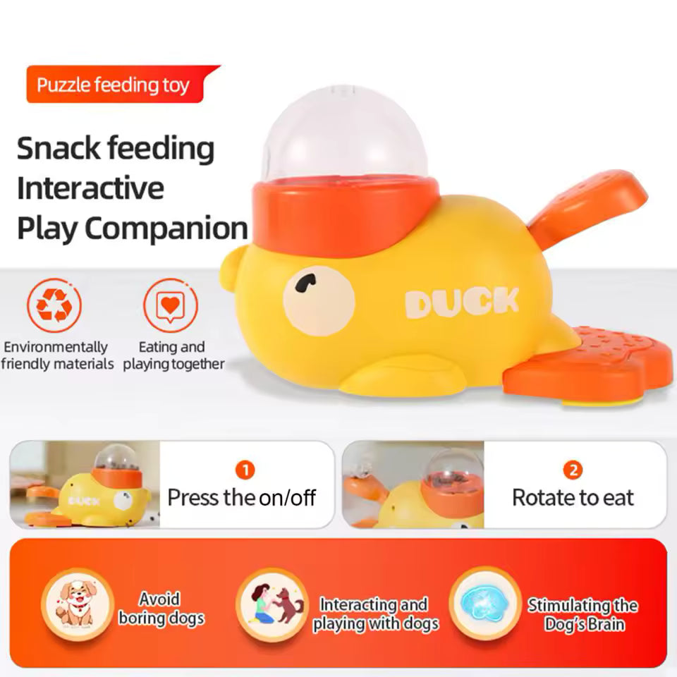 Interactive Treat Dispenser – Duck & Whale Edition